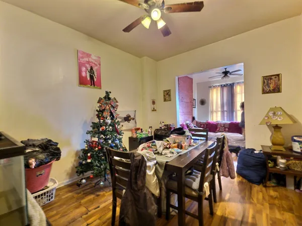 a view of a livingroom and dining room