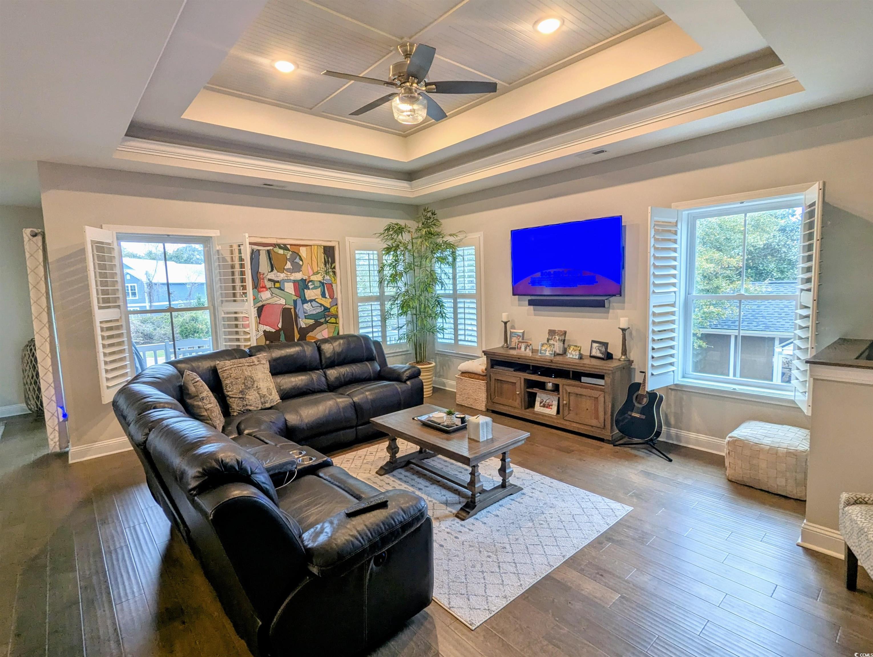 18 Trigger Fish Lane Murrells Inlet, SC 29576 - Photo 12 of 31 Living area with plenty of natural light, baseboar