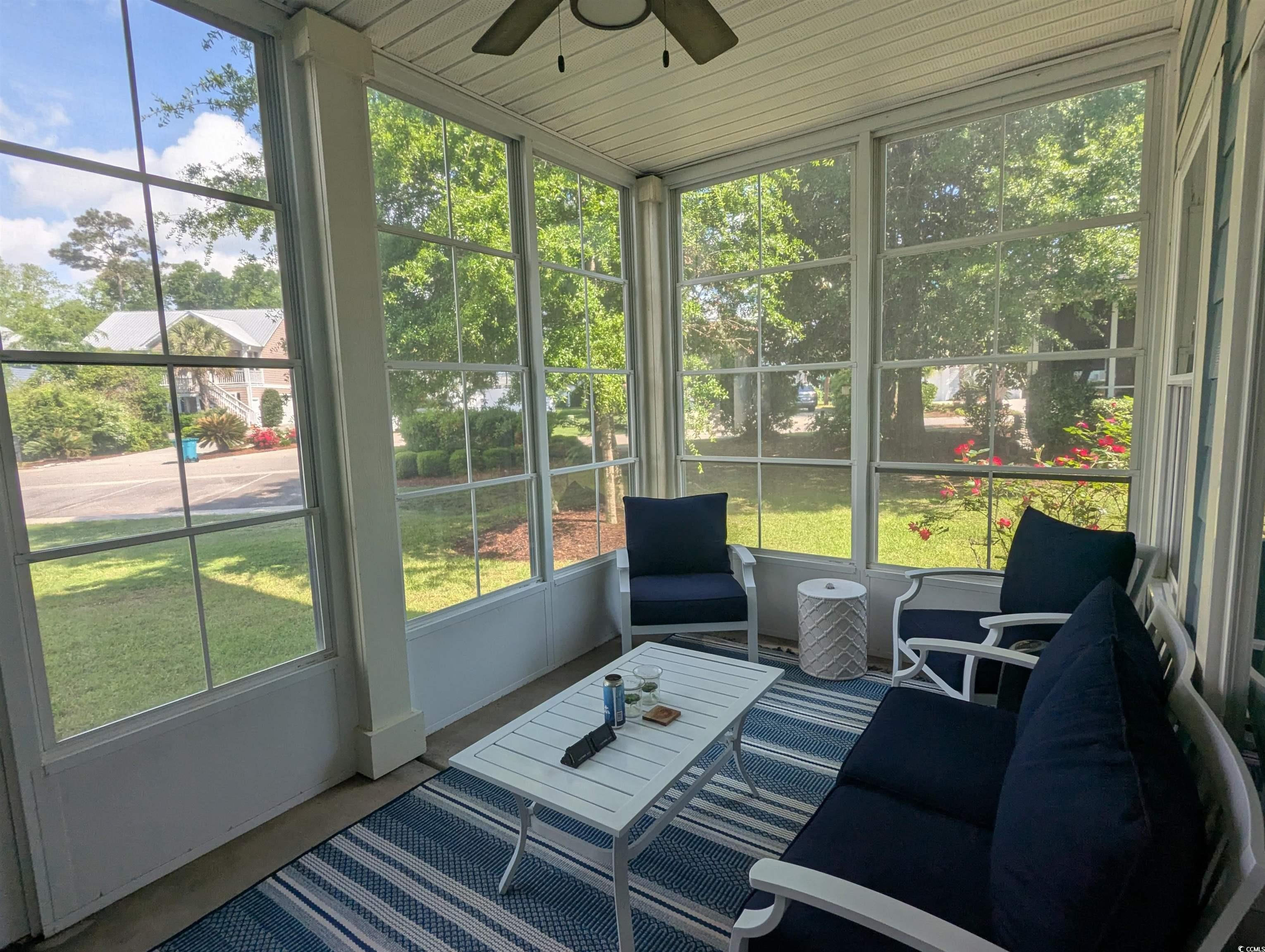 18 Trigger Fish Lane Murrells Inlet, SC 29576 - Photo 23 of 31 Sunroom / solarium with a ceiling fan