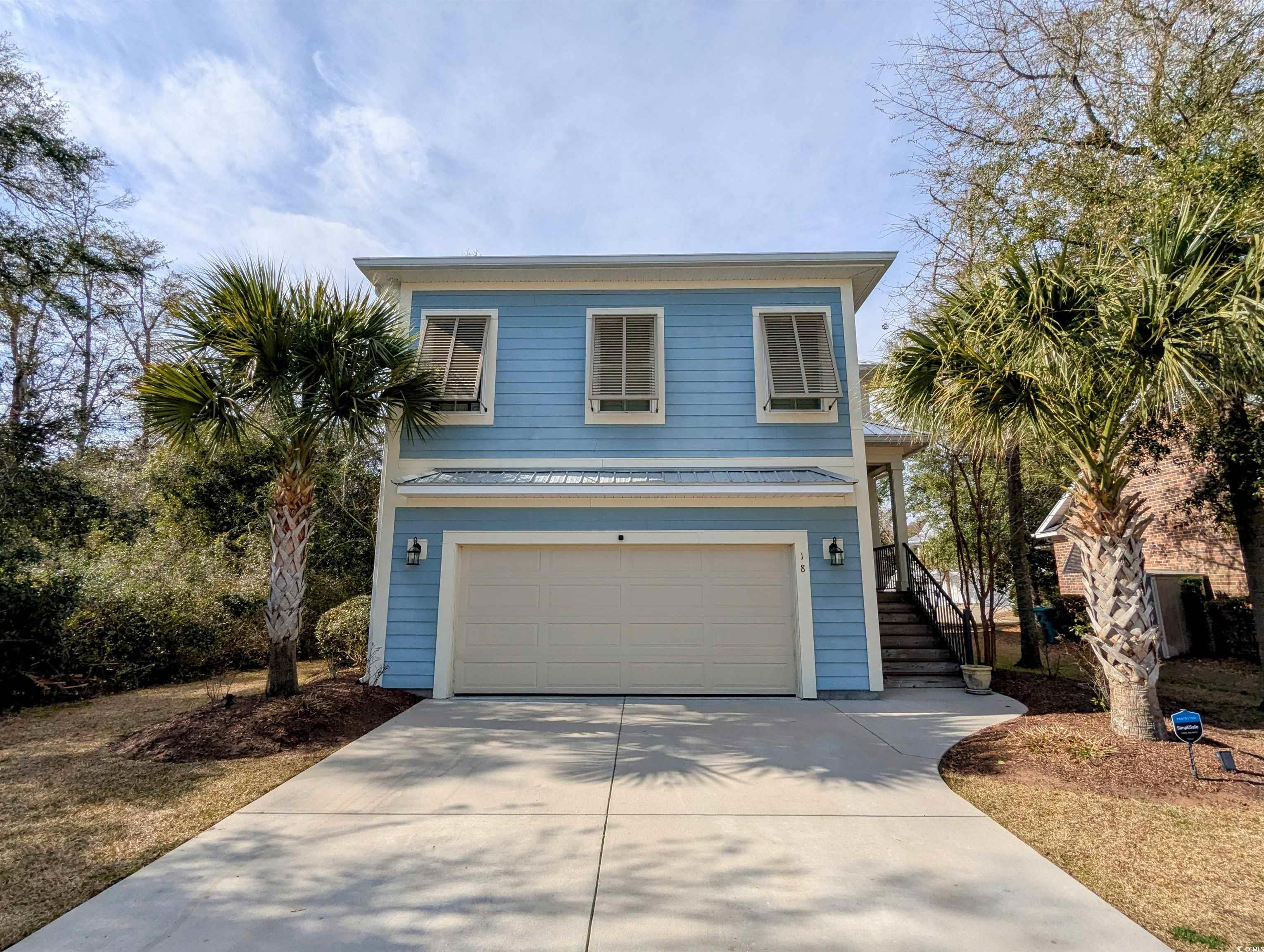 18 Trigger Fish Lane Murrells Inlet, SC 29576 - Photo 4 of 31 View of front of home with driveway, stairs, and a