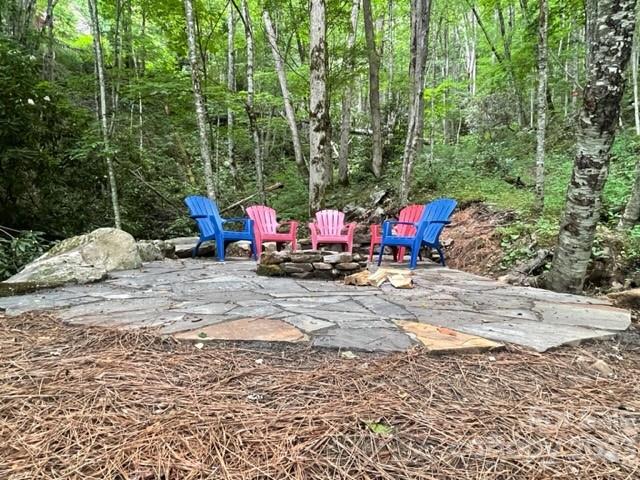 81 Railroad Grade Road Maggie Valley, NC 28751 - Photo 32 of 38 a view of outdoor space with fountain and entertaining space