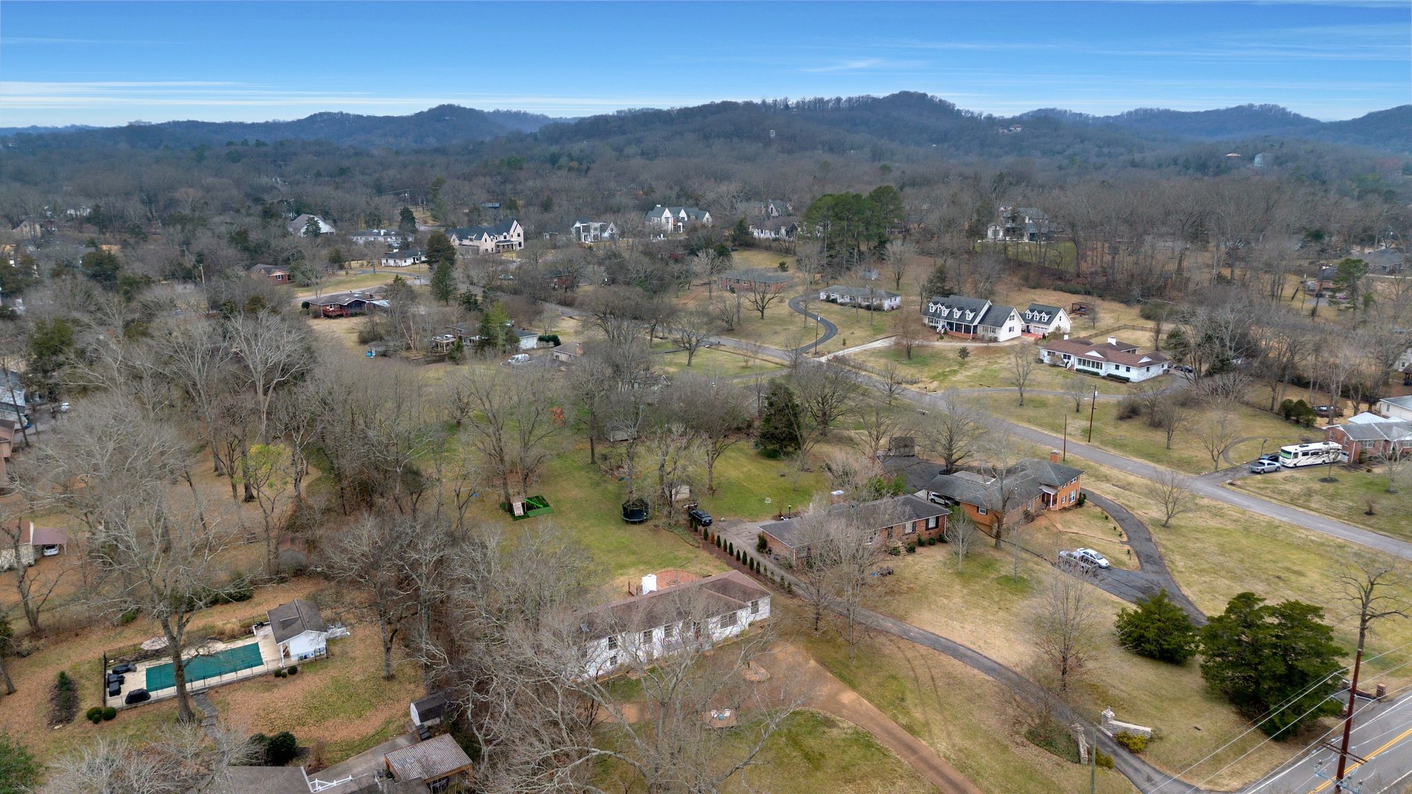 711 Davidson Road Nashville, TN 37205 - Photo 19 of 22 a view of a town with mountains in the background