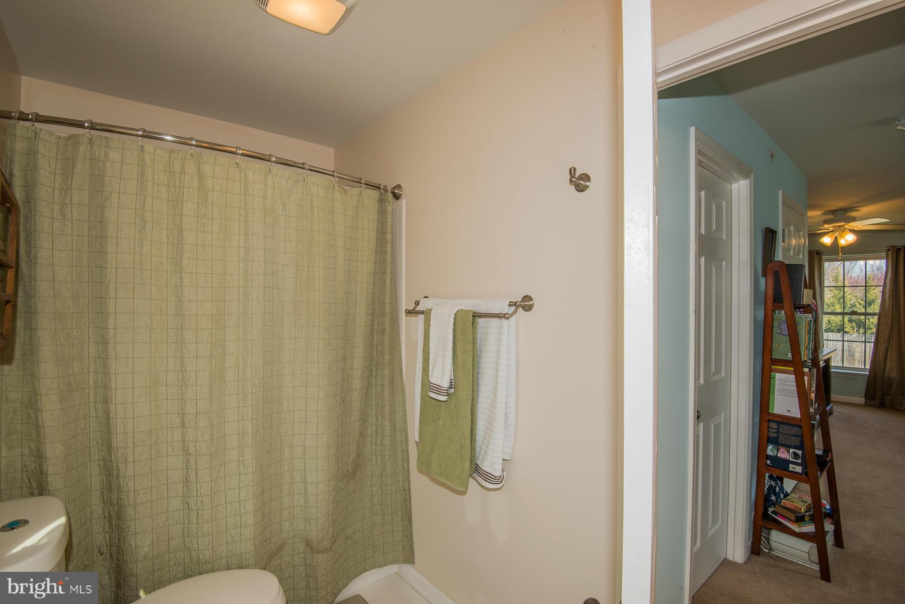 1325 Tree Side Court Odenton, MD 21113 - Photo 12 of 20 a bathroom with a shower curtain