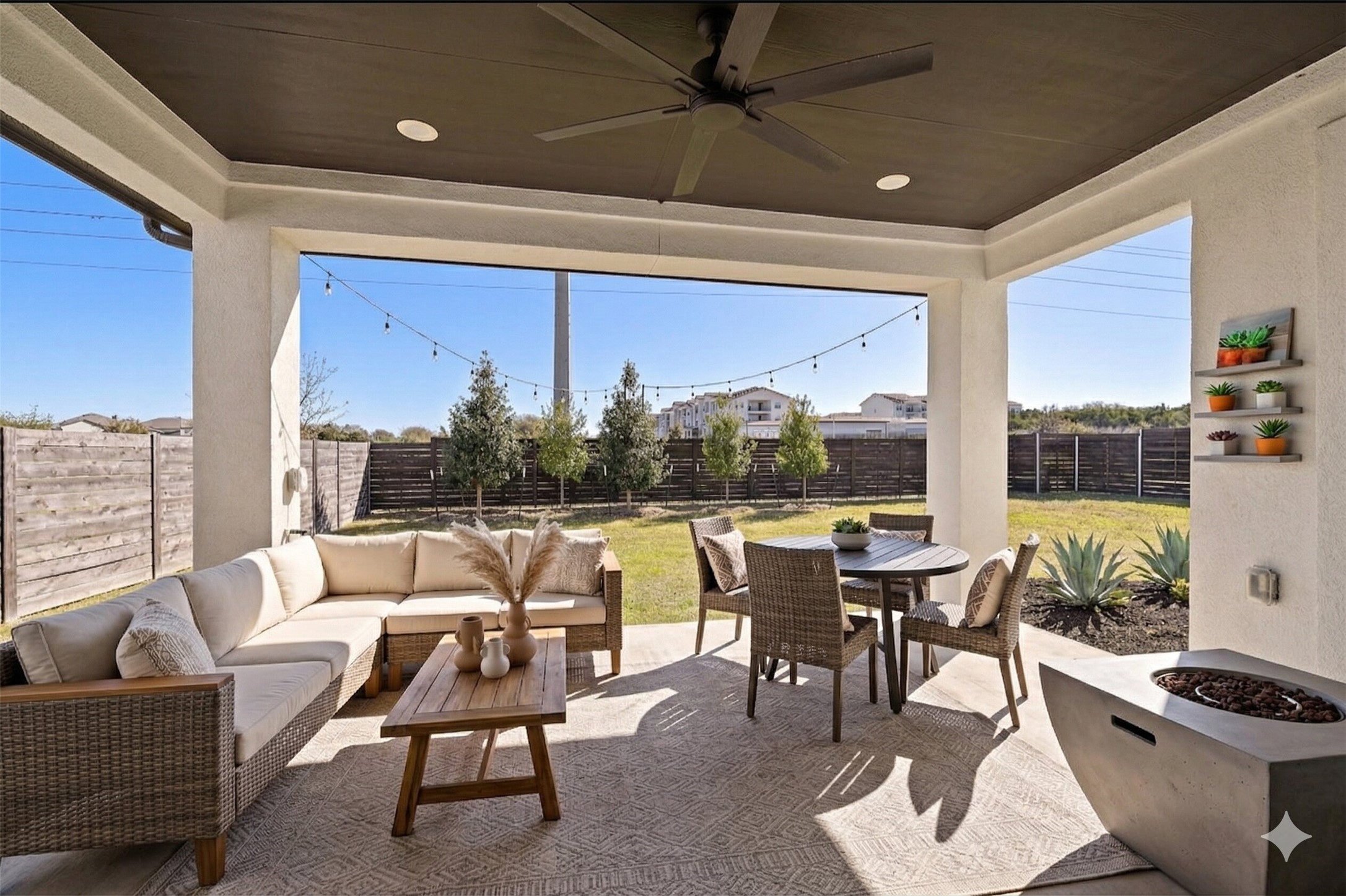 604 Spindrift Lane Leander, TX 78641 - Photo 27 of 32 a living room with furniture a rug and a large window
