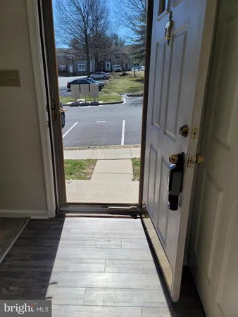 a view of a door of the house