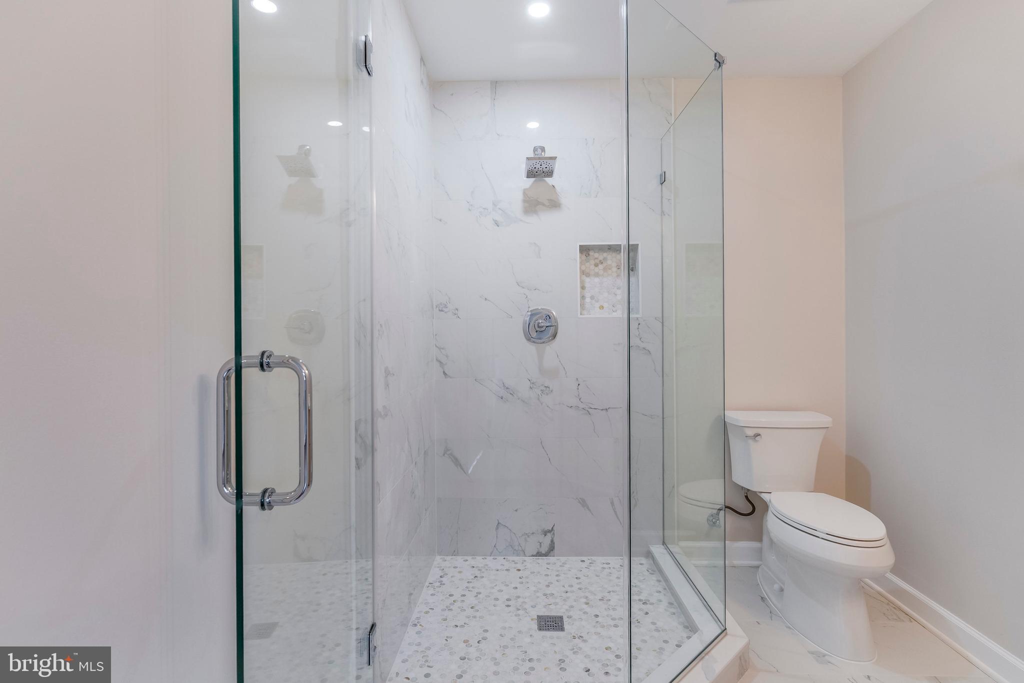 15001 Peach Orchard Road Silver Spring, MD 20905 - Photo 34 of 63 a bathroom with a shower a toilet and a sink