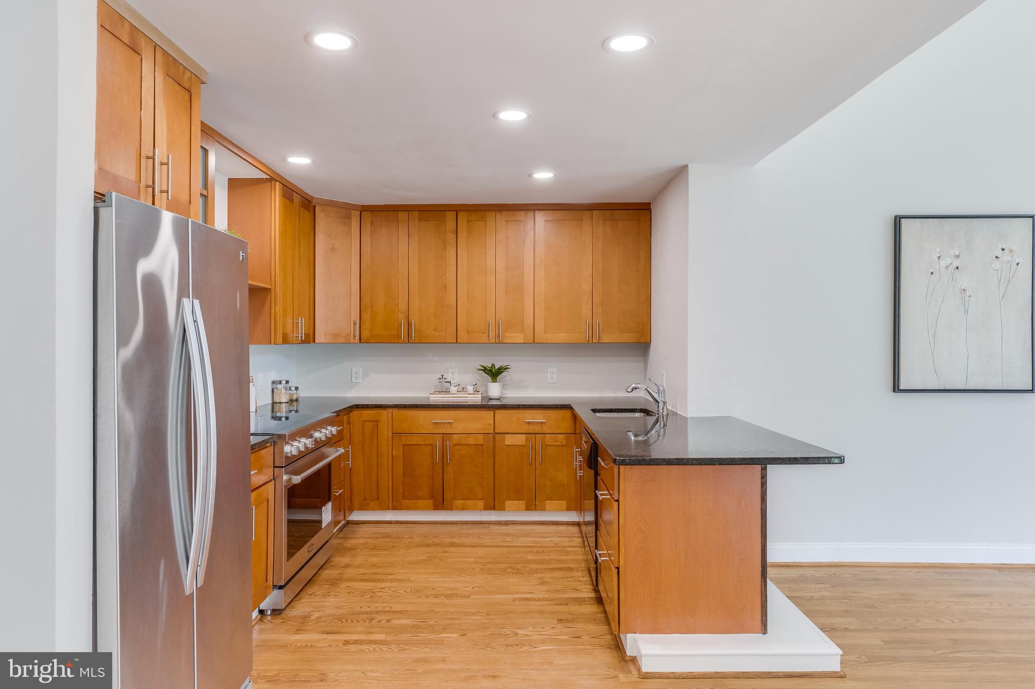 15001 Peach Orchard Road Silver Spring, MD 20905 - Photo 41 of 63 a kitchen with stainless steel appliances granite countertop refrigerator sink and stove