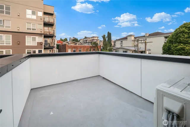 a view of city from balcony