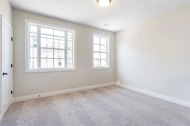 a view of an empty room