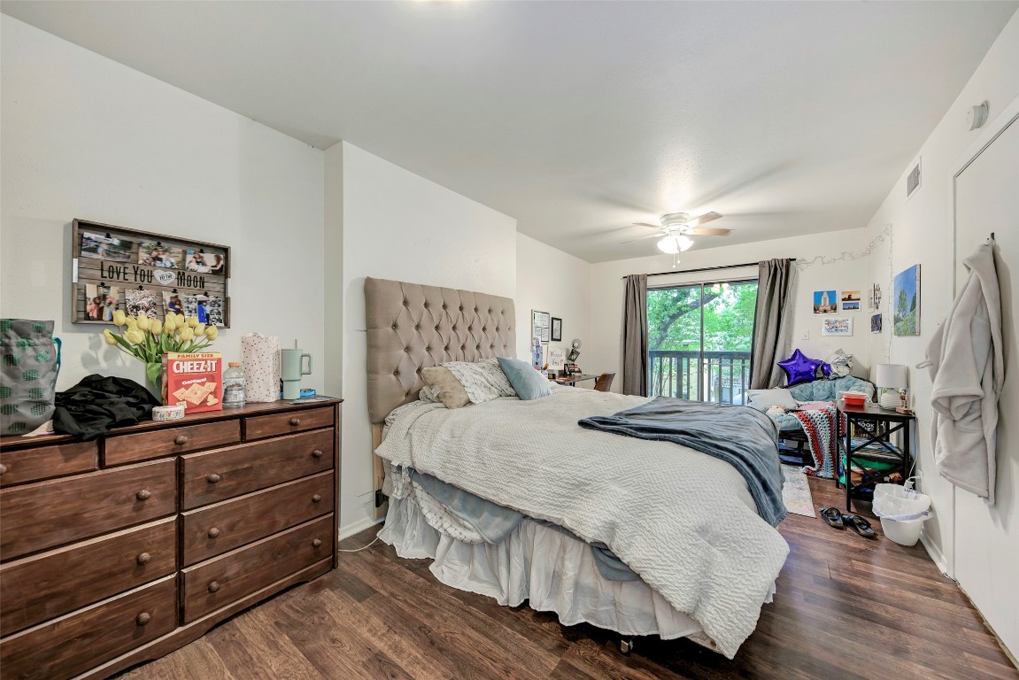 3102 Cedar Street, Unit A Austin, TX 78705 - Photo 14 of 23 a bedroom with a bed and a window