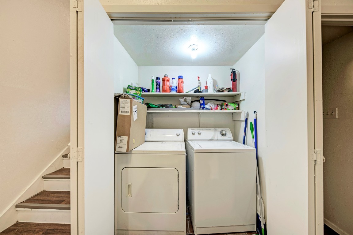 3102 Cedar Street, Unit A Austin, TX 78705 - Photo 10 of 23 a utility room with dryer and washer