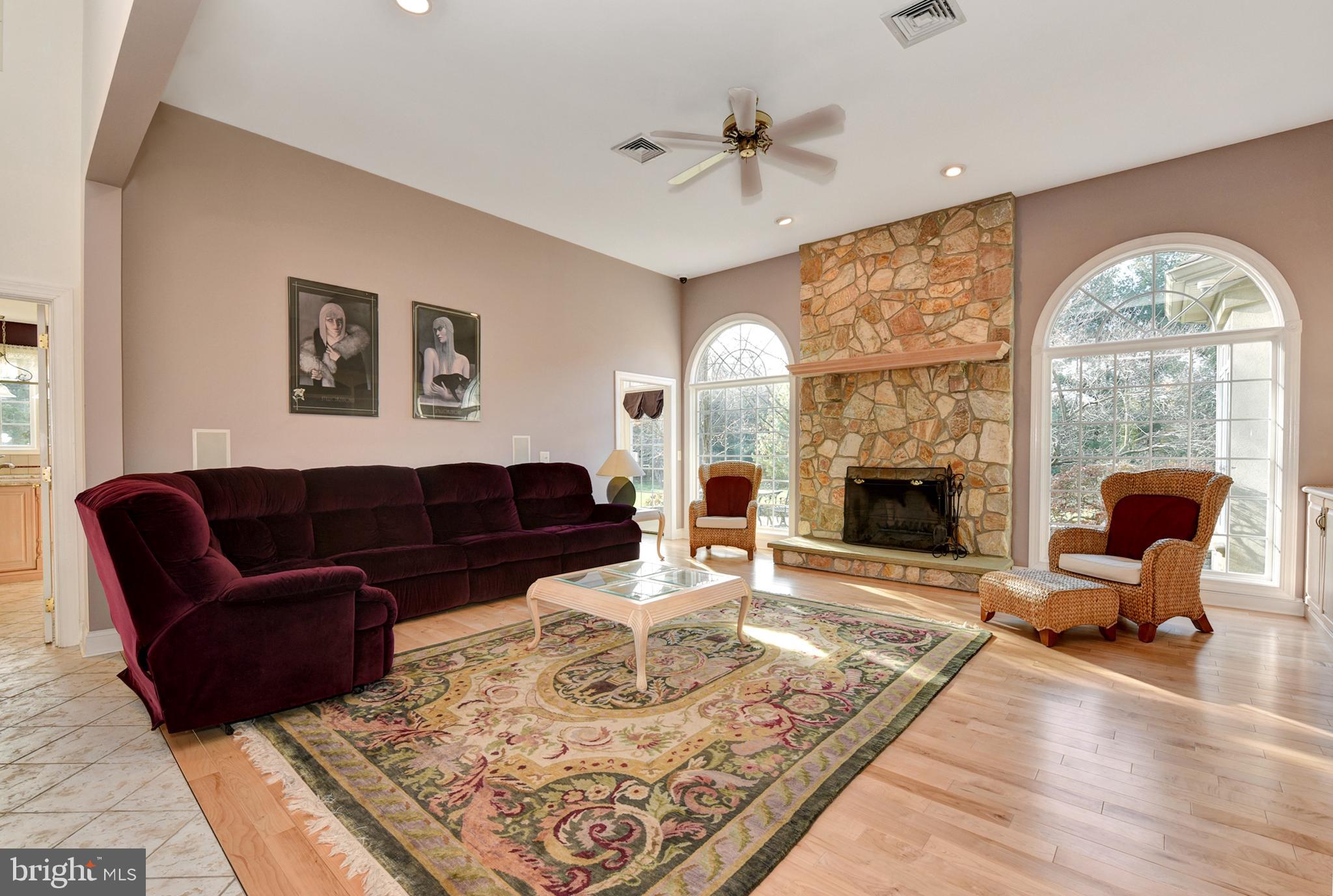 3919 Crosswicks Hamilton Square Road Trenton, NJ 08620 - Photo 7 of 61 a living room with furniture fireplace and window