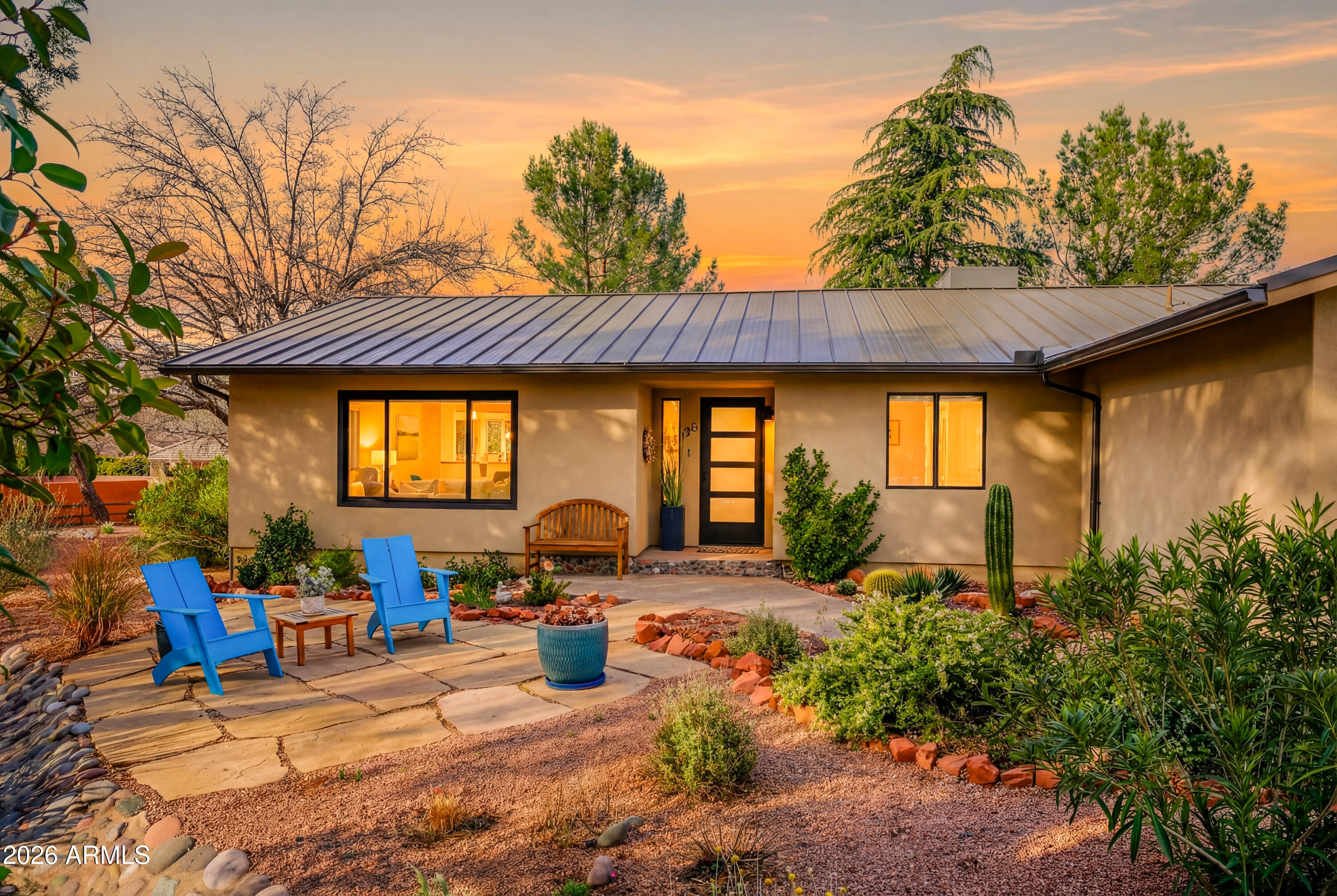 190 Creek Rock Road Sedona, AZ 86351 - Photo 41 of 41 a view of a house with backyard patio and swimming pool