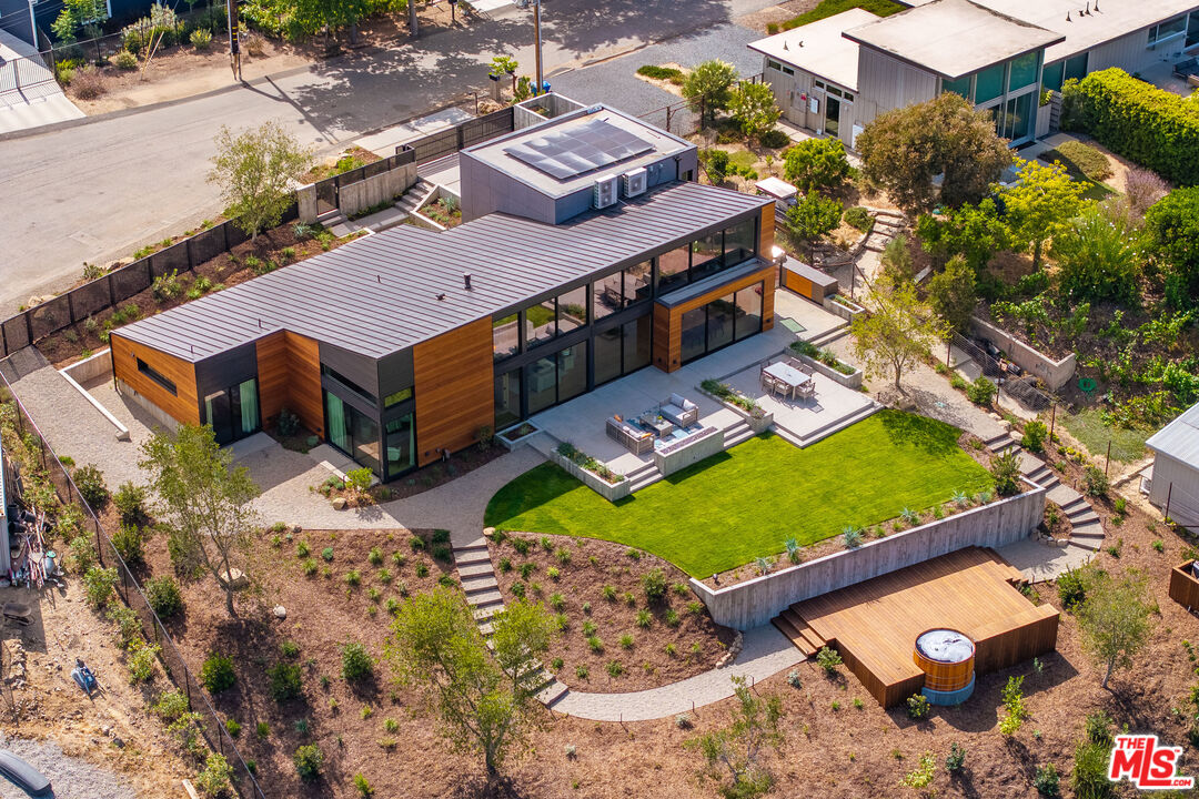 6756 Wandermere Road Malibu, CA 90265 - Photo 26 of 27 an aerial view of a house with a yard