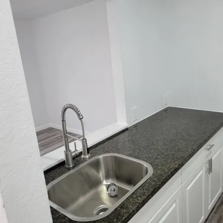 a close view of sink and tap