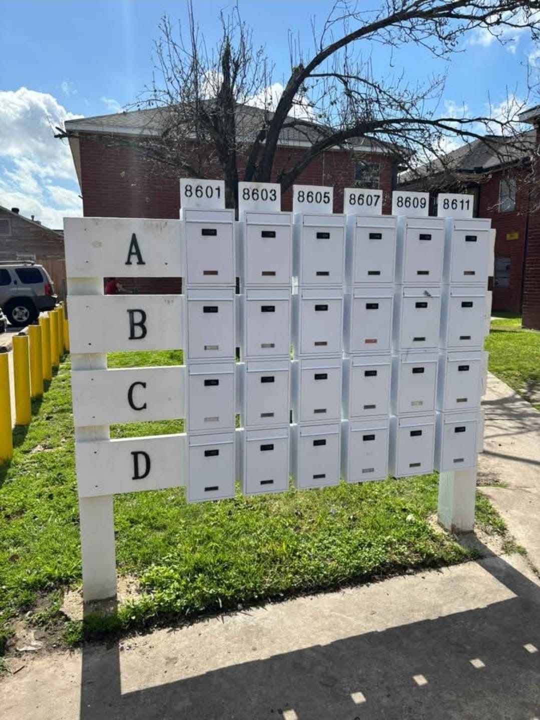 8605 Meta Street, Unit A Houston, TX 77022 - Photo 2 of 20 a view of a wall with a small garden