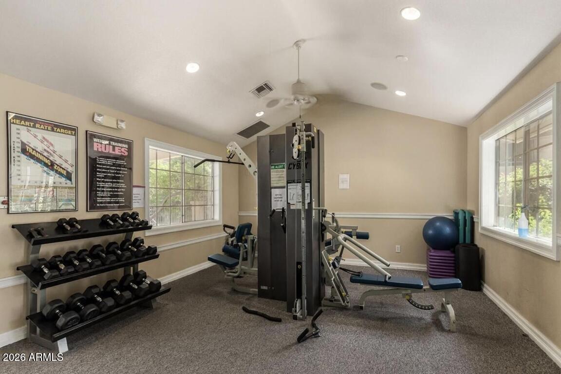 1720 East Thunderbird Road, Unit 2095 Phoenix, AZ 85022 - Photo 21 of 22 a view of a room with gym equipment