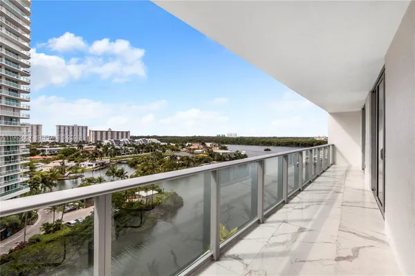 a view of city with balcony
