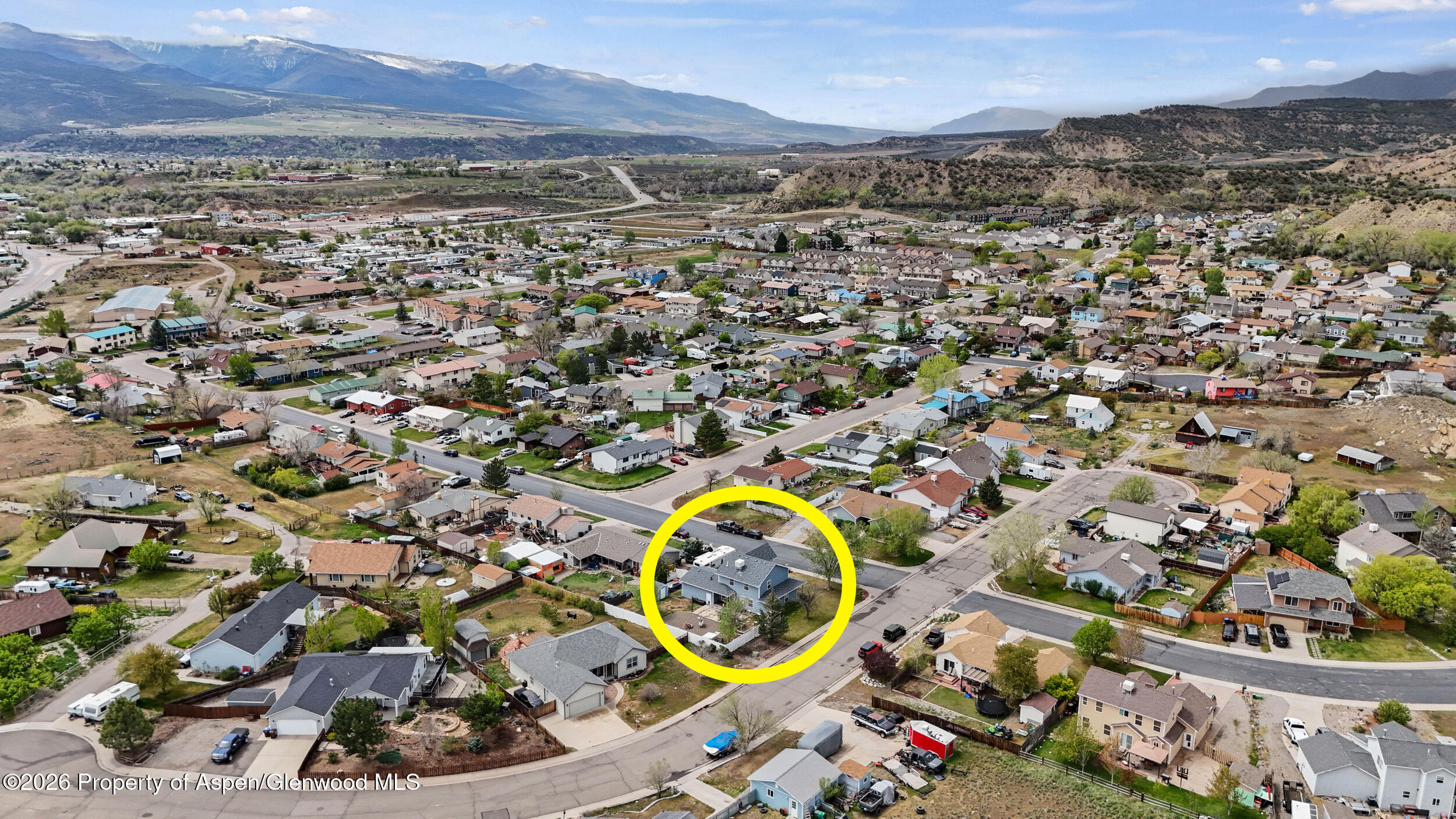 2750 East Avenue Rifle, CO 81650 - Photo 34 of 35 an aerial view of a swimming pool and mountain view