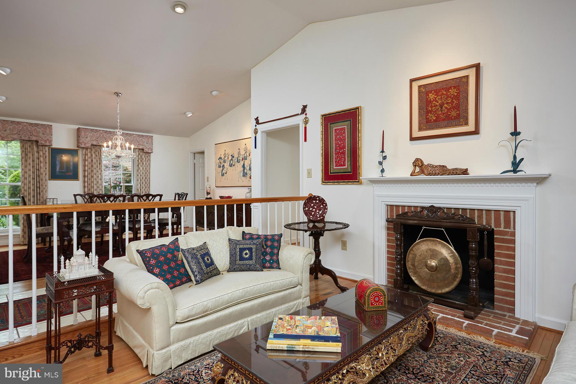 7901 Burdette Road Bethesda, MD 20817 - Photo 4 of 30 Formal Living Room w/Fireplace