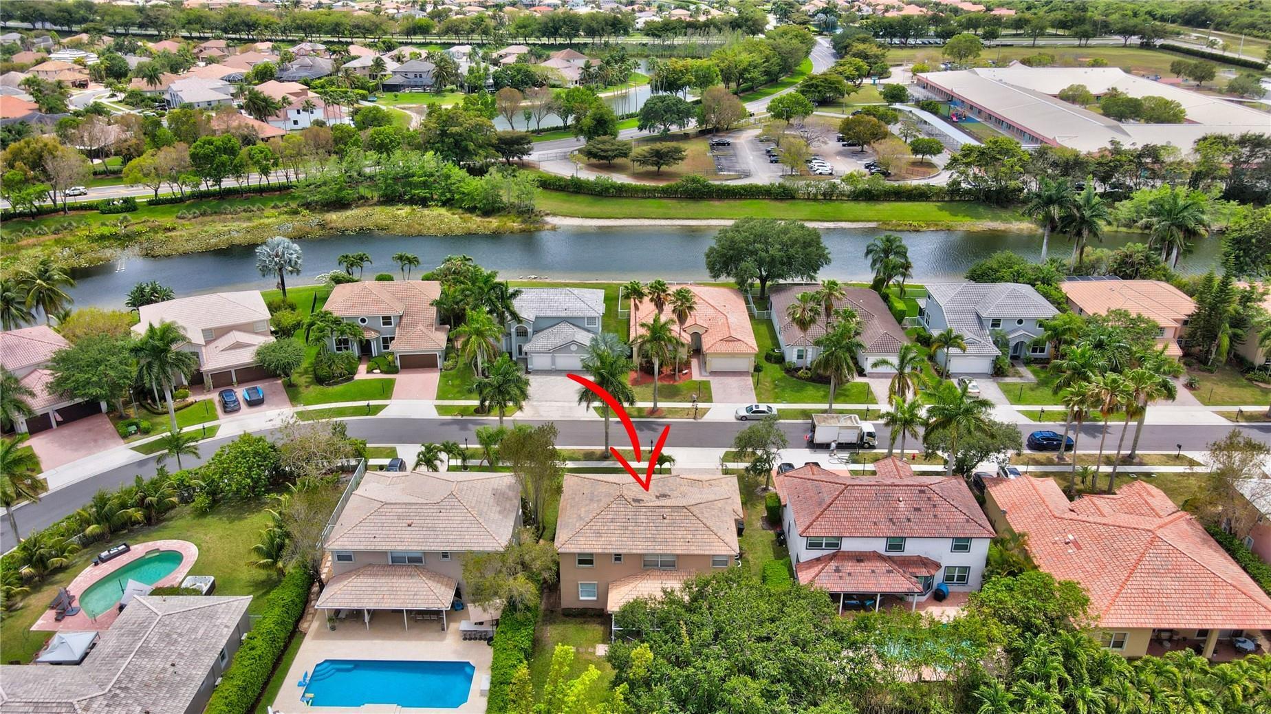 12920 Hyland Circle Boca Raton, FL 33428 - Photo 23 of 31 an aerial view of a house with a lake view