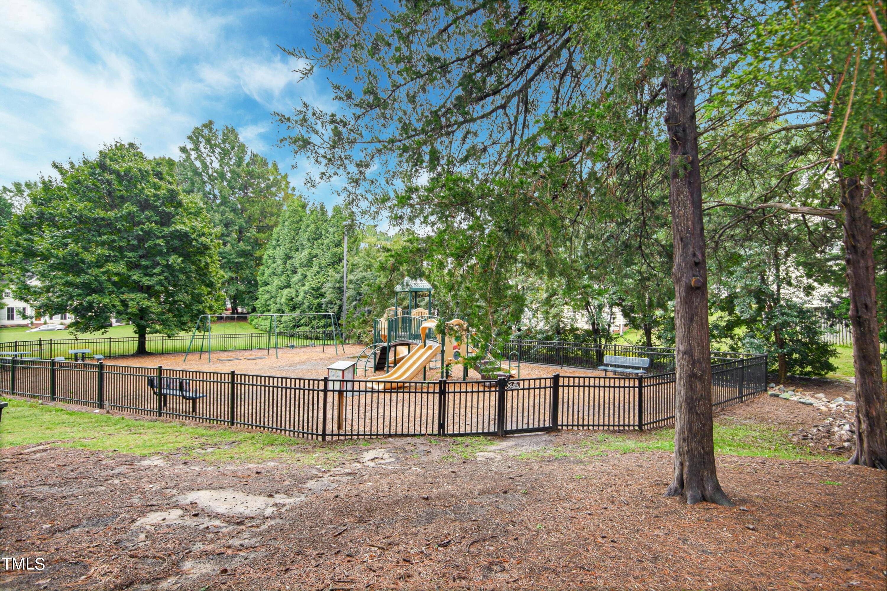 8605 Yucca Trail Raleigh, NC 27615 - Photo 39 of 42 a view of a backyard with trees