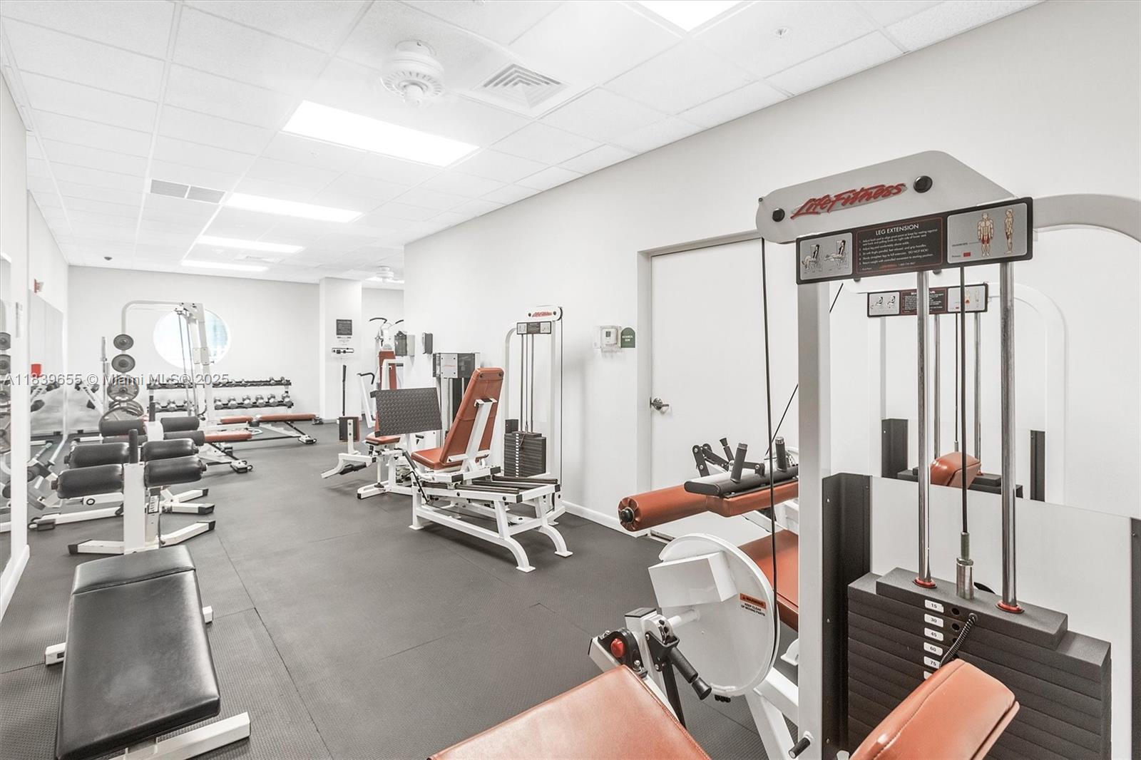 Brickell Miami, FL 33131 - Photo 13 of 32 a view of a room with gym equipment