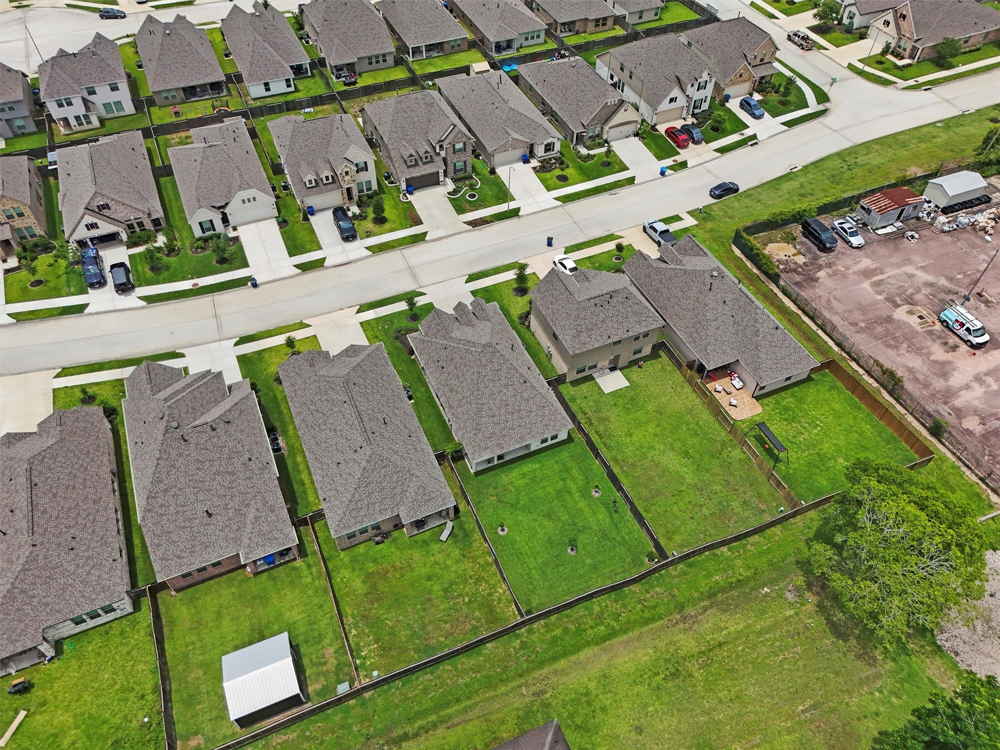 6318 Borage Street Crosby, TX 77532 - Photo 27 of 29 an aerial view of a chairs and table in the patio