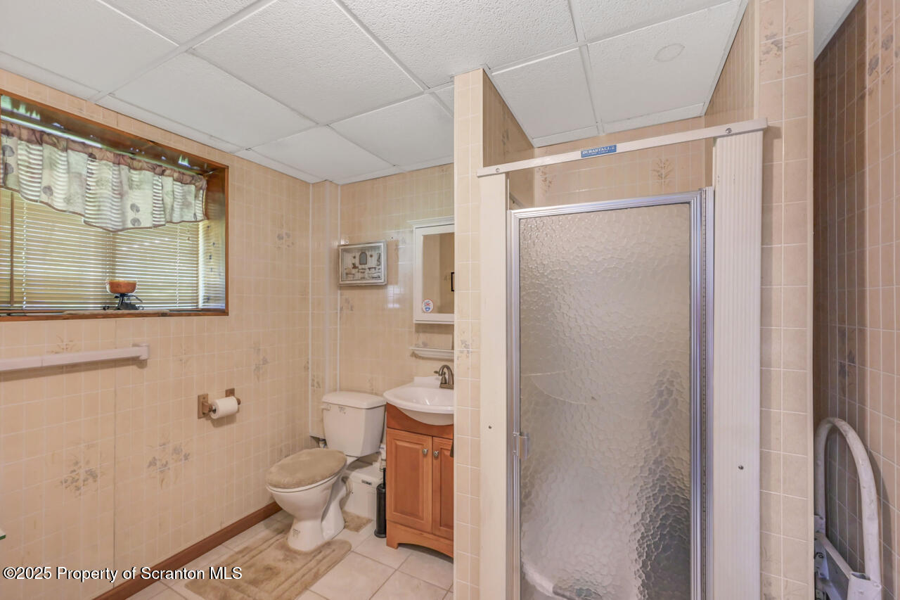 143 Beech Road Moscow, PA 18444 - Photo 61 of 89 a bathroom with a toilet a sink and a shower
