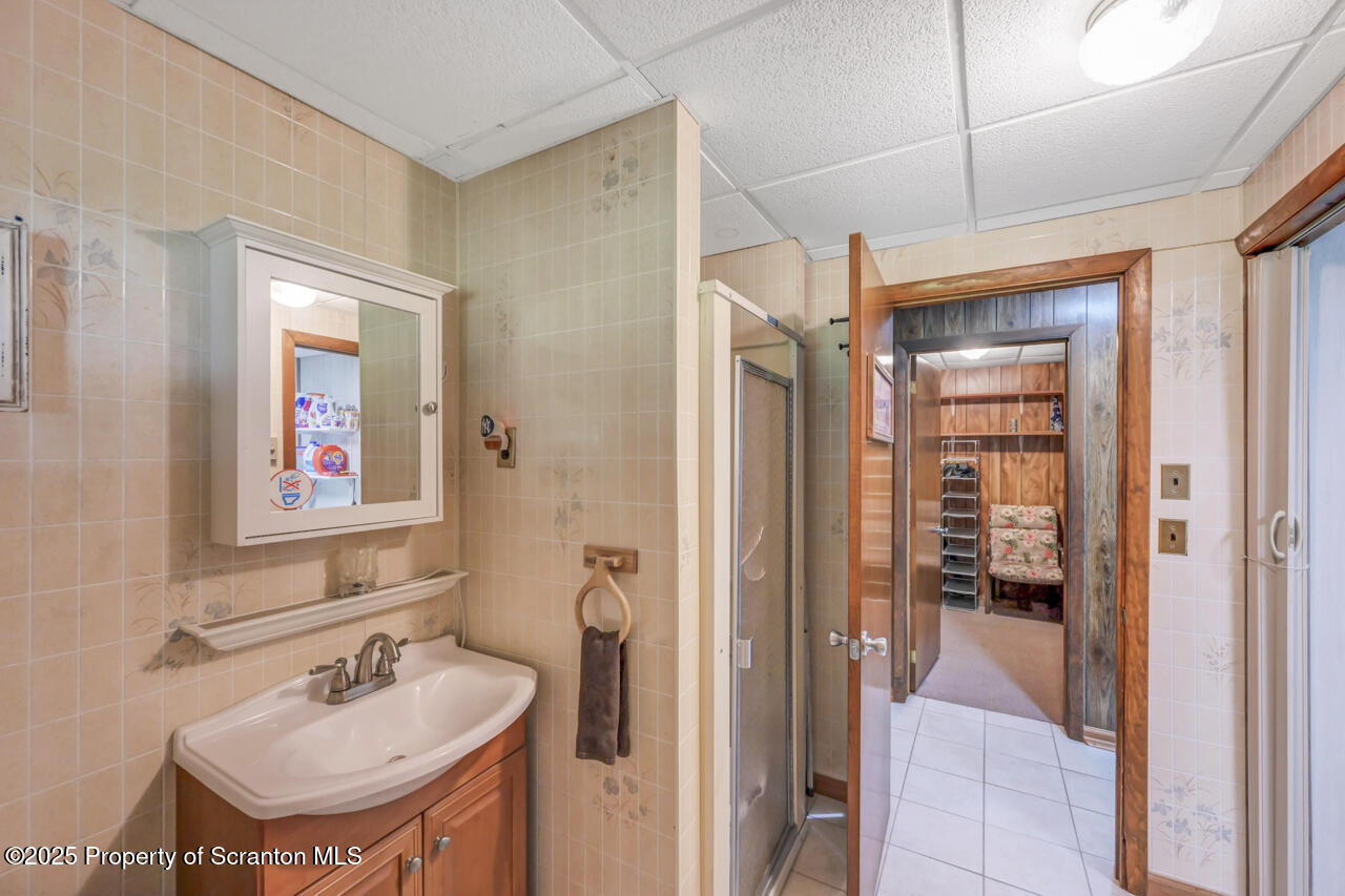 143 Beech Road Moscow, PA 18444 - Photo 62 of 89 a bathroom with a sink a toilet and shower