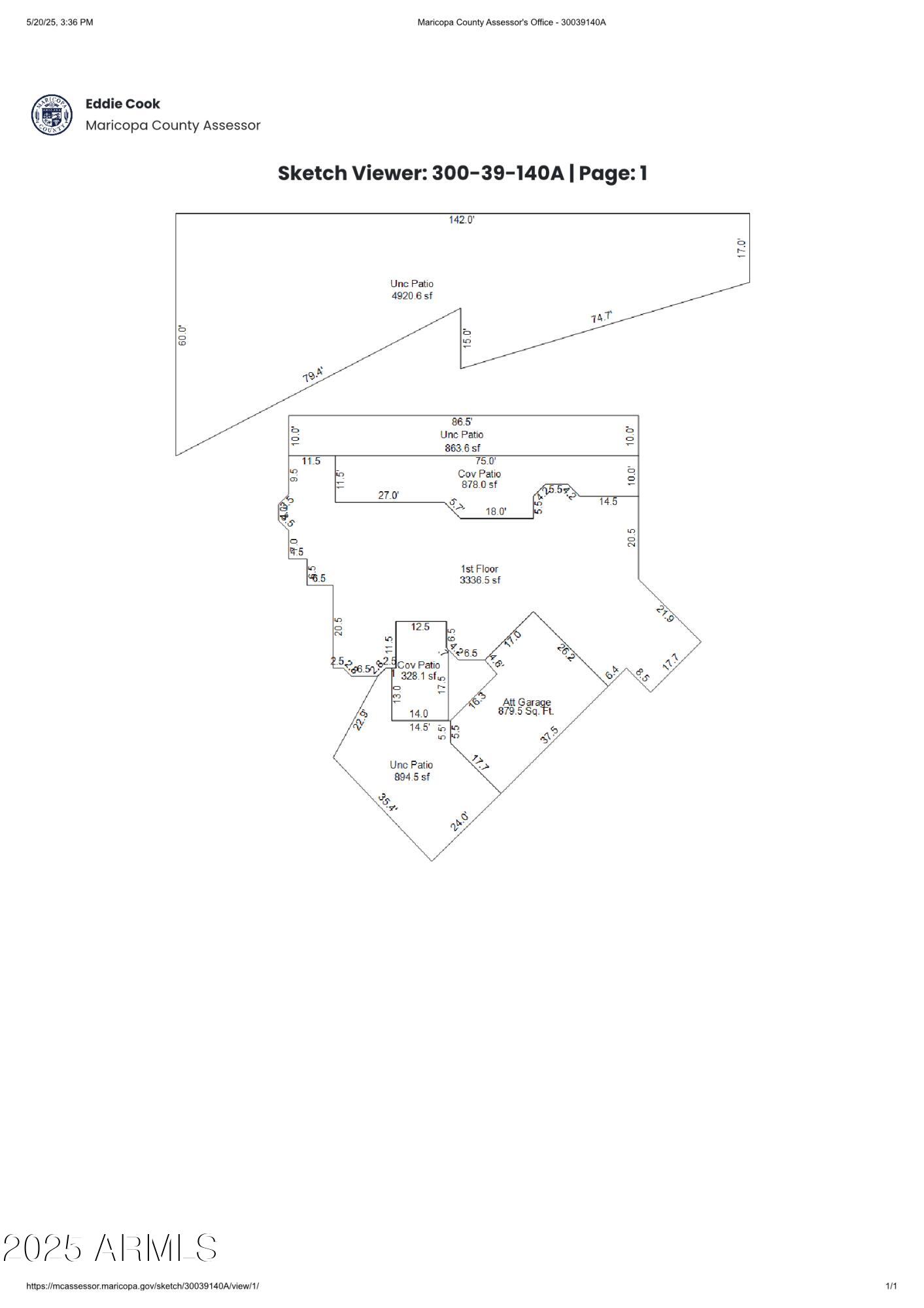 8828 South 16th Street Phoenix, AZ 85042 - Photo 63 of 63 Maricopa County Assessor's Office - Floo