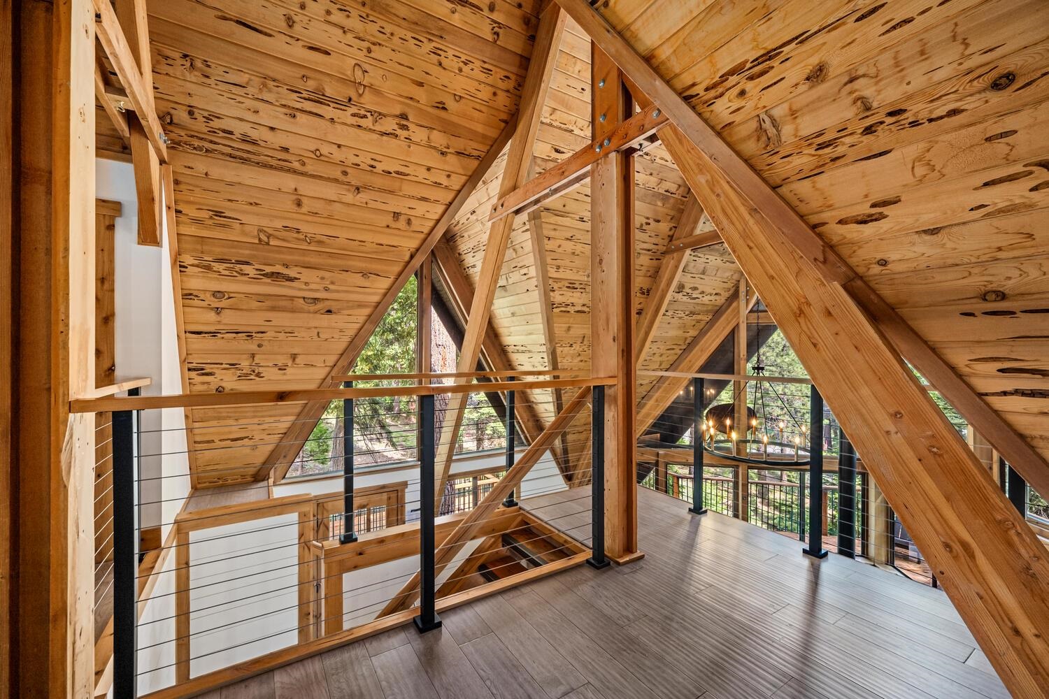 573 Granite Road Carnelian Bay, CA 96140 - Photo 10 of 21 a view of entryway with wooden floor and stairs