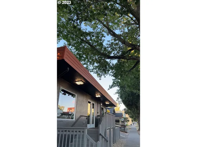 a couple of street view with sitting space