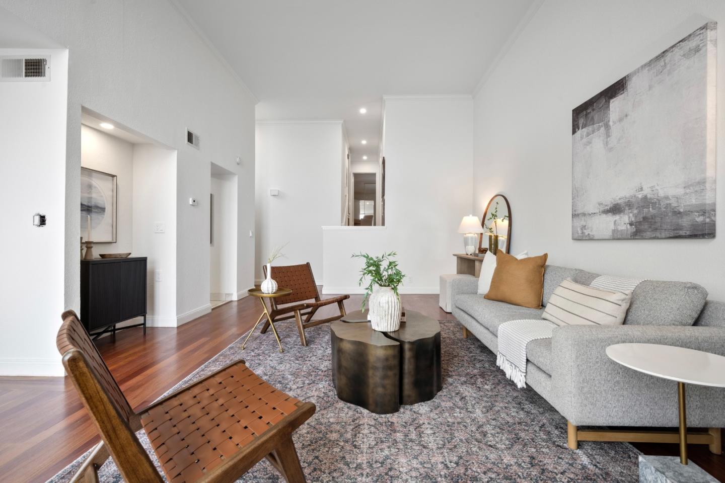 445 Roberts Road Pacifica, CA 94044 - Photo 7 of 40 a living room with furniture wooden floor and a flat screen tv