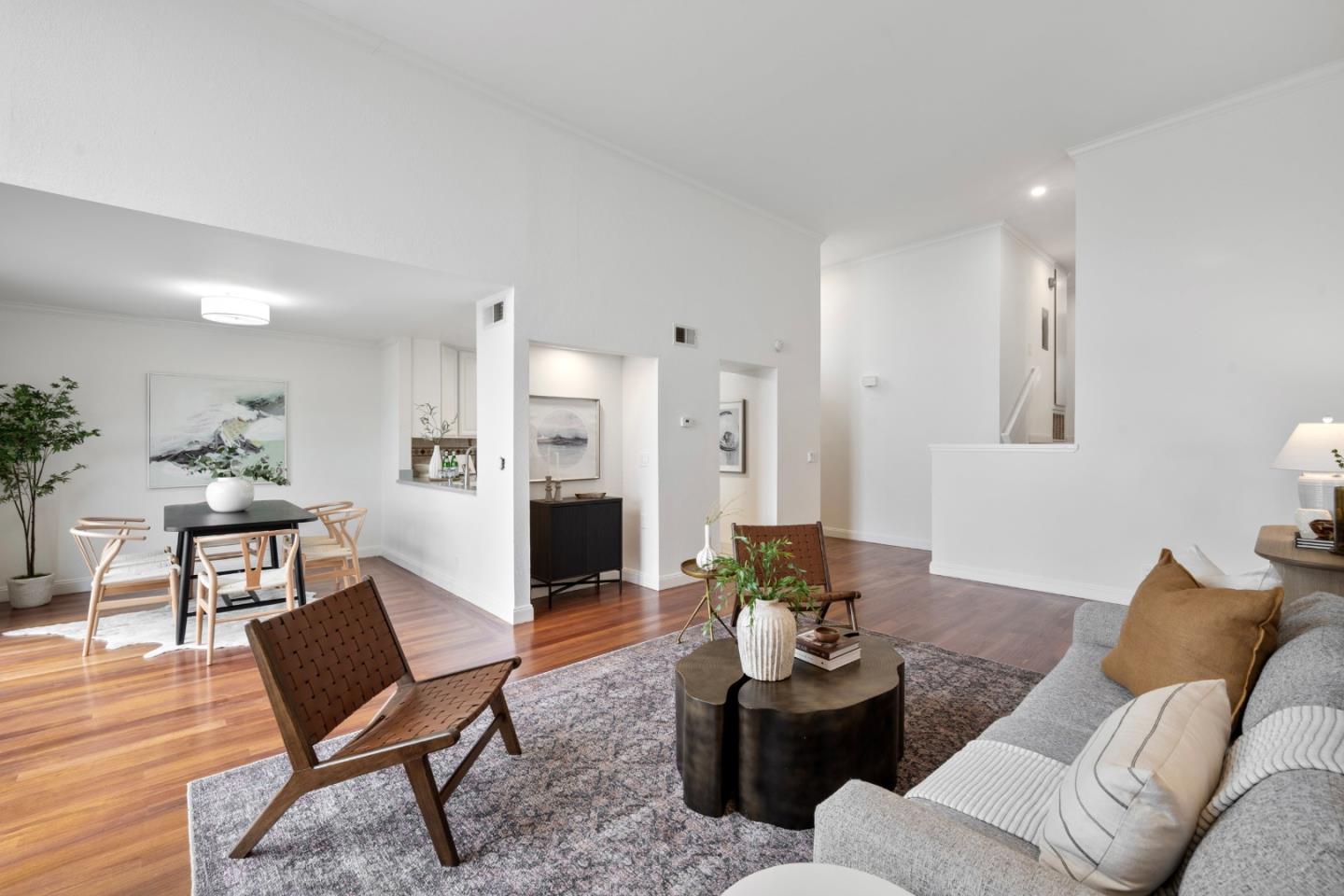 445 Roberts Road Pacifica, CA 94044 - Photo 8 of 40 a living room with furniture and wooden floor