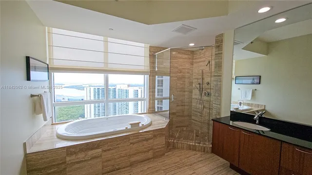 a living room with wooden floor