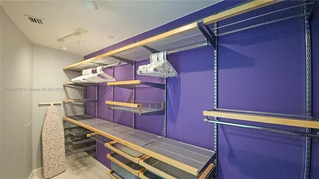 a view of walk in closet