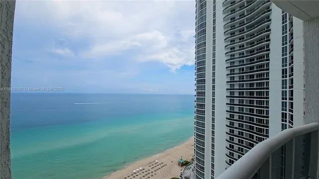 a view of balcony with city view