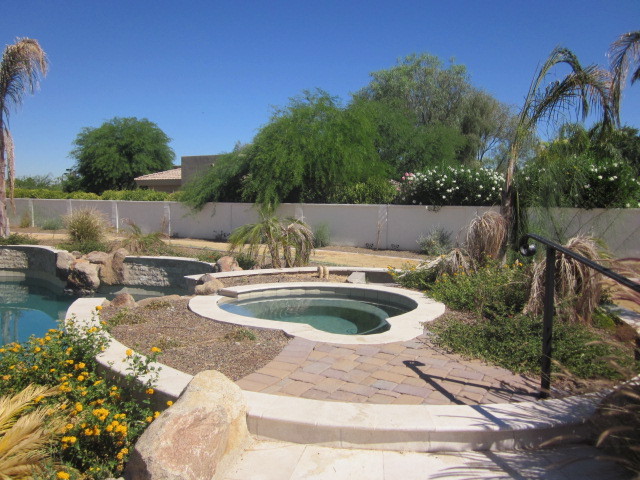 6600 East Doubletree Ranch Road Paradise Valley, AZ 85253 - Photo 38 of 42 a view of a backyard with sitting area