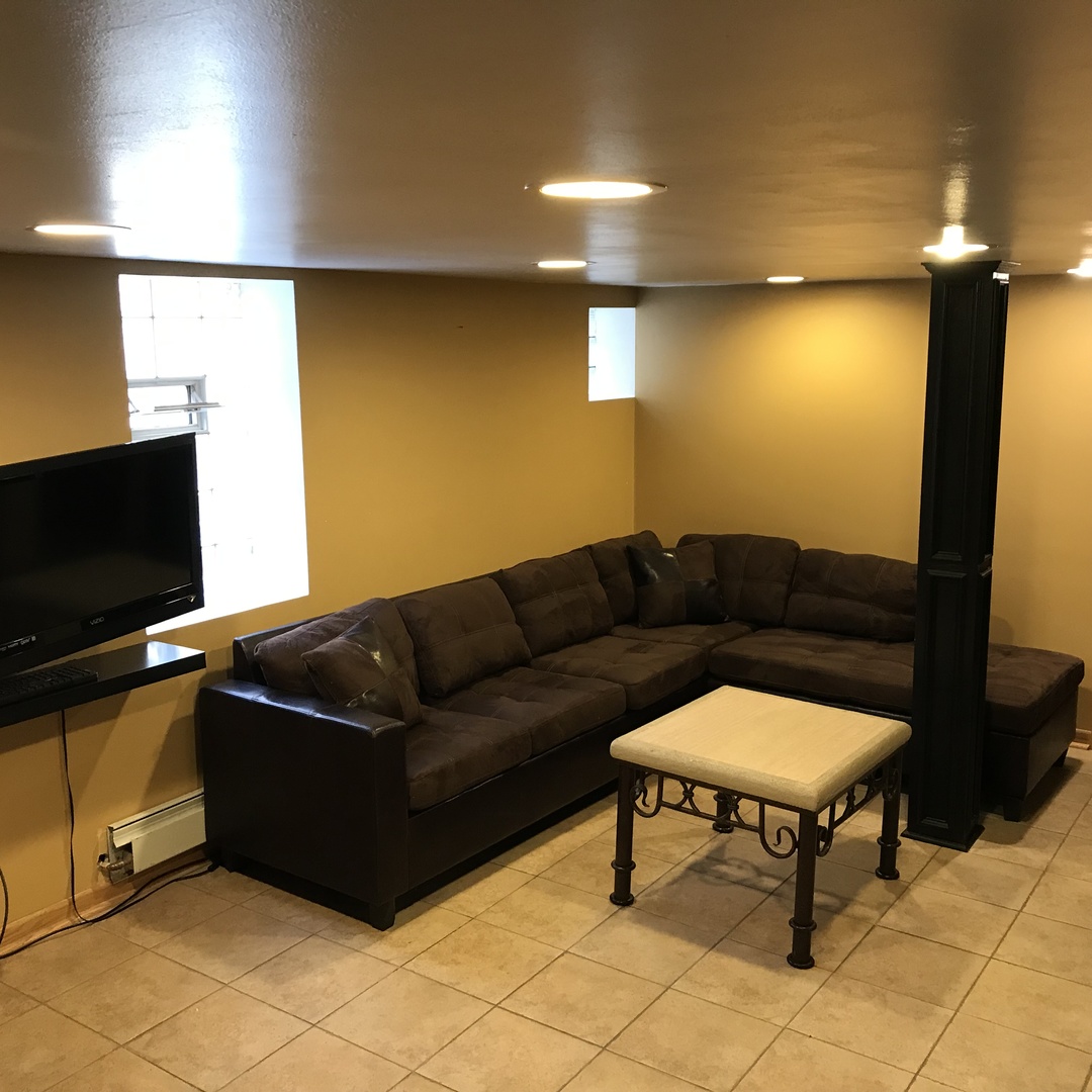 3110 South Racine Avenue Chicago, IL 60608 - Photo 16 of 23 a living room with furniture and a flat screen tv