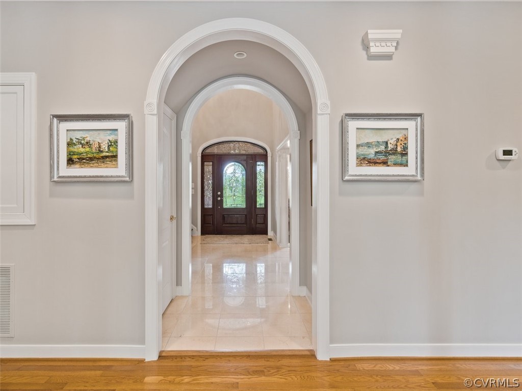 14207 Lander Road Midlothian, VA 23113 - Photo 10 of 21 Arch opening to the foyer & family room