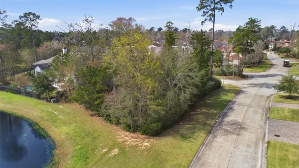 an aerial view of residential house with outdoor space