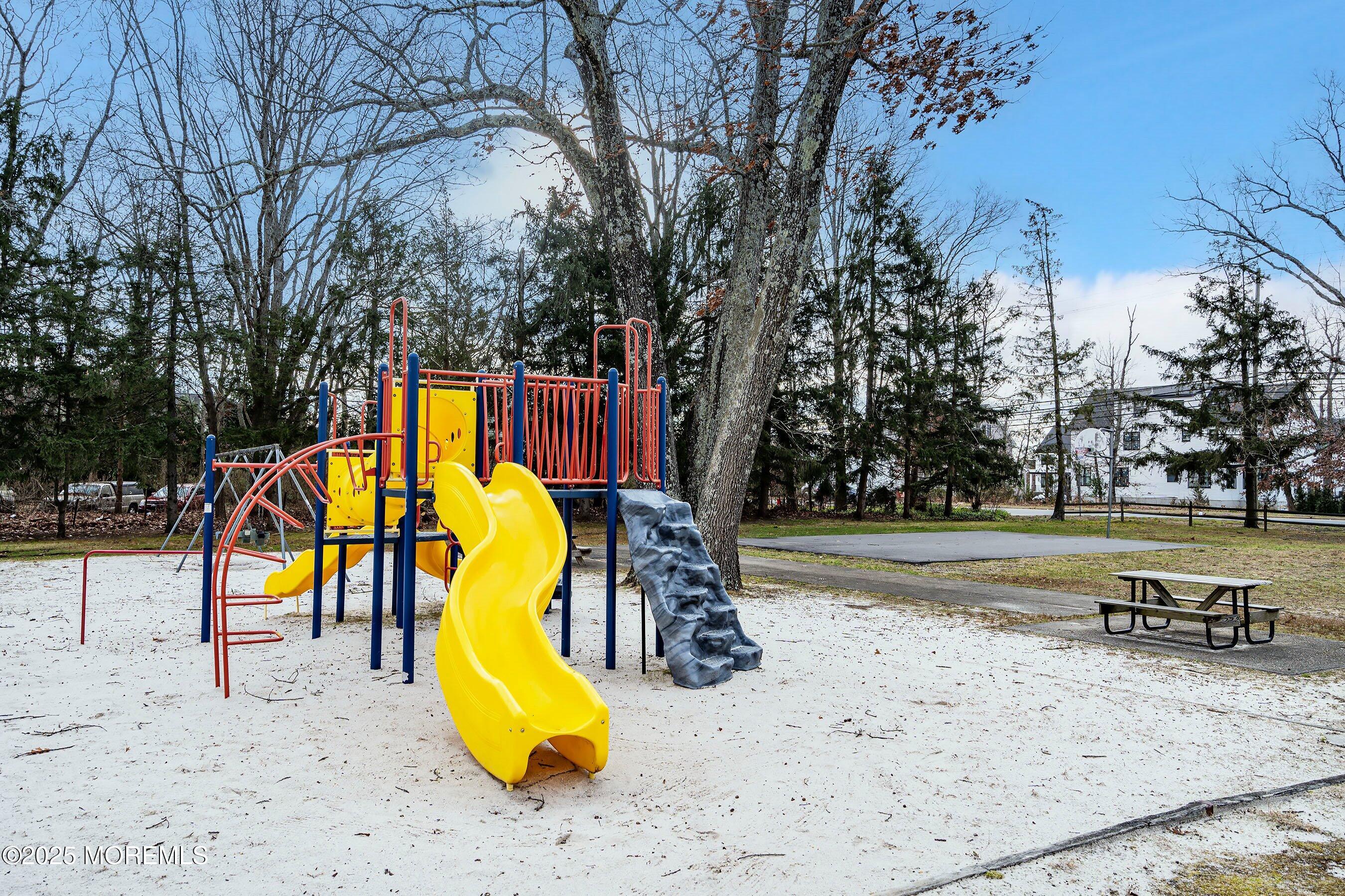 819 North Street Jackson, NJ 08527 - Photo 15 of 16 a view of a swimming pool with a backyard and trees