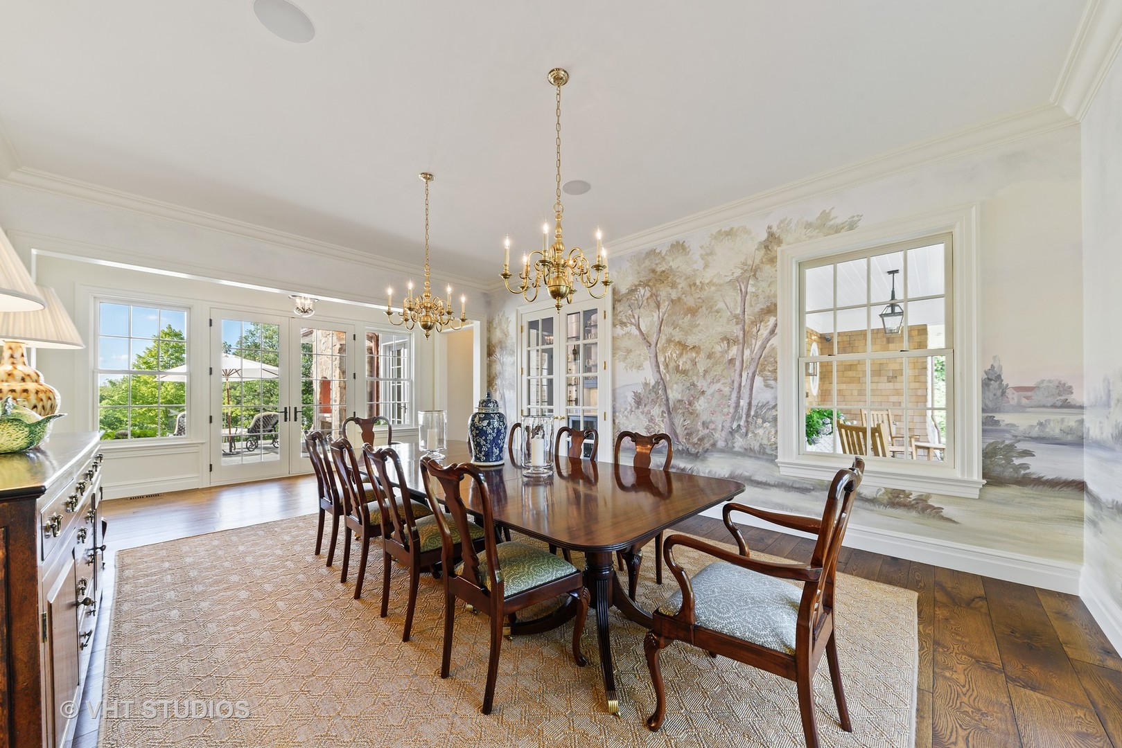 48 Brinker Road Barrington Hills, IL 60010 - Photo 12 of 108 a view of a dining room with furniture window and outside view