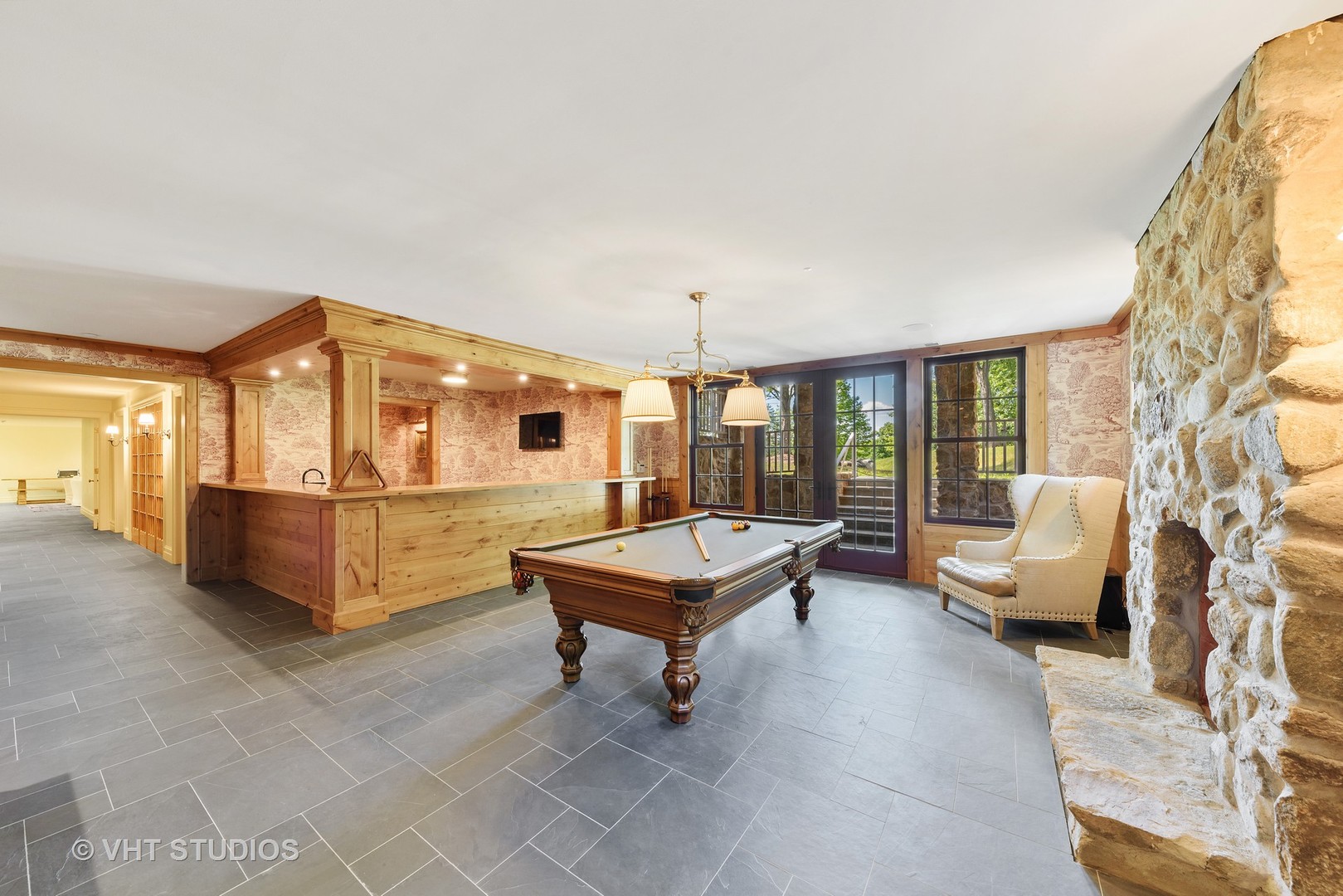 48 Brinker Road Barrington Hills, IL 60010 - Photo 75 of 108 a living room with furniture and a pool table