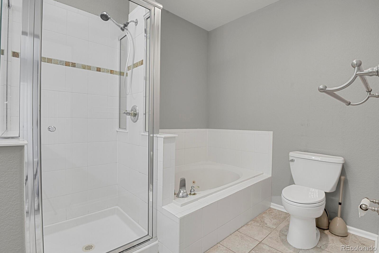 6141 Trailhead Road Highlands Ranch, CO 80130 - Photo 21 of 42 a bathroom with a toilet and a shower