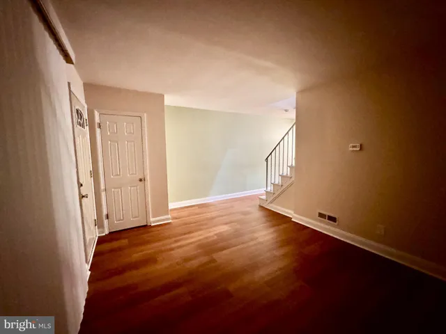 a view of an empty room