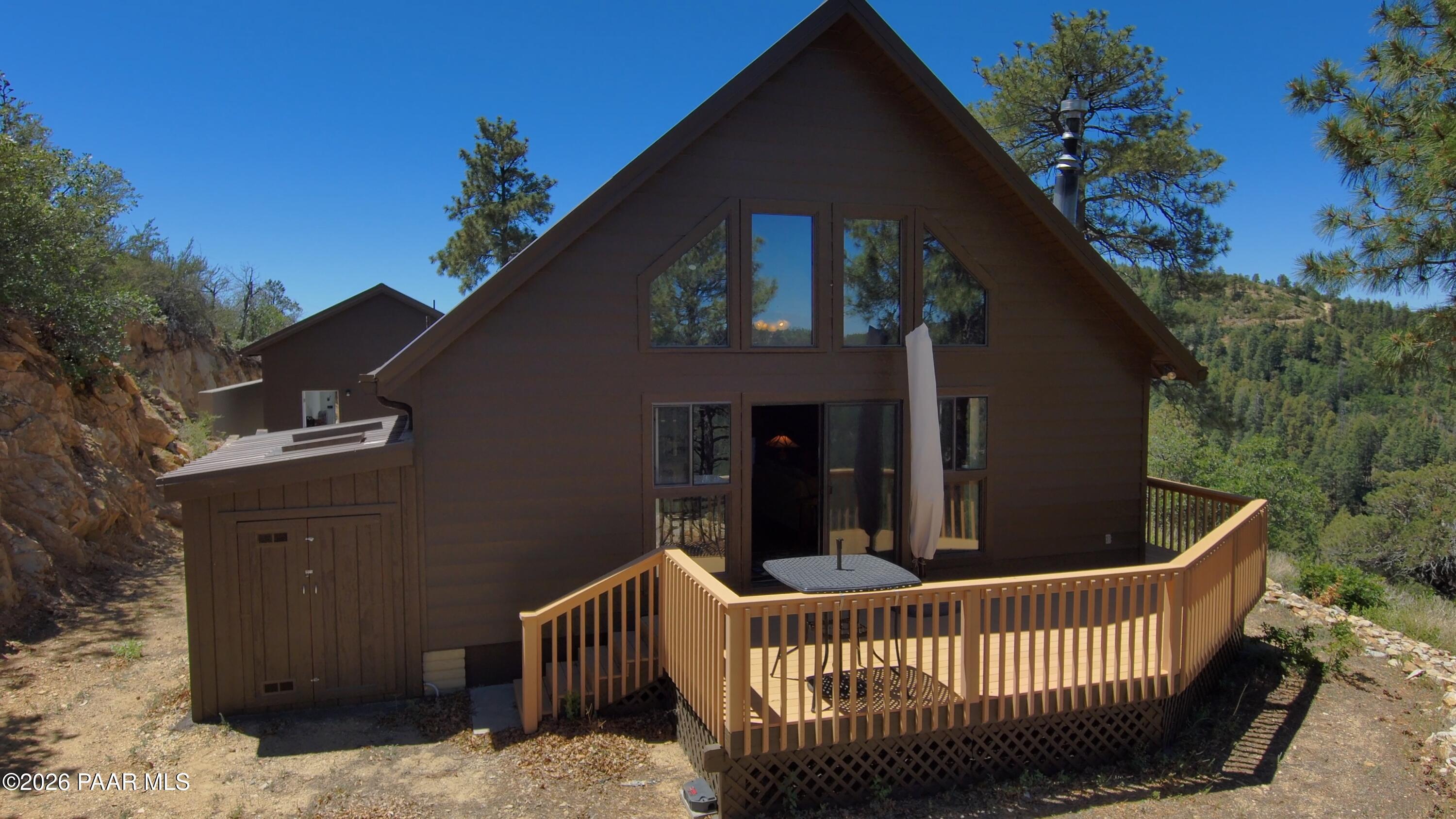 7251 South Big Bug Mesa Road Mayer, AZ 86333 - Photo 46 of 55 a view of a house with a deck