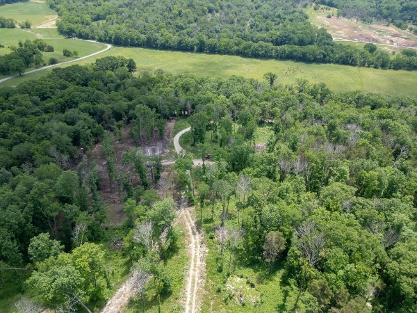 0 Goose Branch Road Lynchburg, TN 37352 - Photo 43 of 43 an aerial view of residential houses with outdoor space and trees