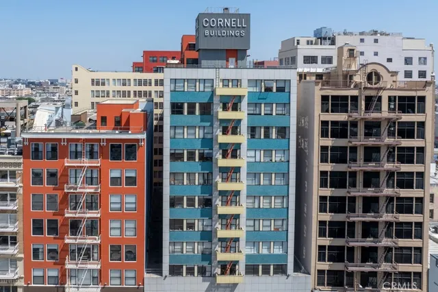 a view of a building with a lot of windows